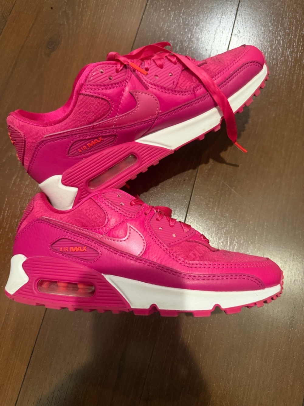 Nike Air Max 90 women’s Valentine’s Day 2022 hot pink 7.5 sneakers shoes